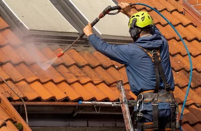 Démoussage et hydrofuge de toiture à Sabarros